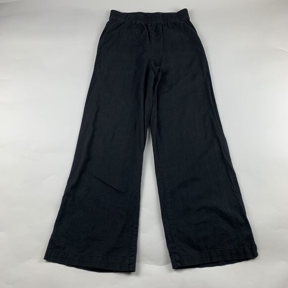 Michael Stars Charcoal Linen Blend High Rise Wide Leg Pant S - Picture 1 of 7